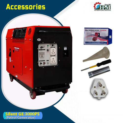 7 KVA Generator, Model Silent GE-7500PS, Petrol Run, Recoil & Self Start